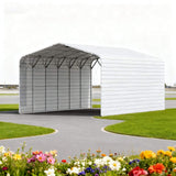 [20X30FT] Alora Heavy-Duty Outdoor Galvanized Steel Carport (SAK21596)