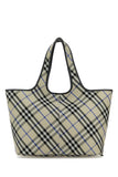 Burberry Women Embroidered Canvas Shopping Bag