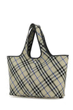 Burberry Women Embroidered Canvas Shopping Bag