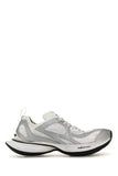 Balenciaga Men White Mesh And Rubber Circuit Sneakers