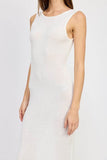 CROCHET MAXI DRESS WITH BACK TIE DETAIL