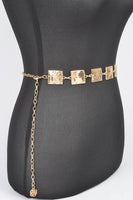 Square Plate Iconic Chain Belt