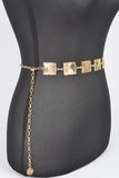 Square Plate Iconic Chain Belt