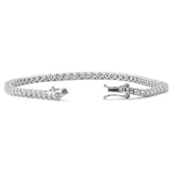 2.14 CT Natural Diamond Tennis Bracelet G SI 14K White Gold 7.5 inch B5882-2I