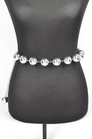 Oversize Metallic CCB Beads Fashion Chain Belt