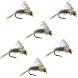 Barrs Baetis Emerger BWO Wet Fly Fishing Flies - 6 Flies Hook Size 14