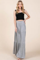 Solid Tiered Ruffle Skirt