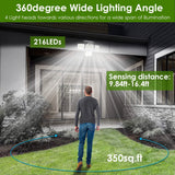 216 LEDs  Solar Outdoor Light Motion Sensor Security Wireless Lamp
