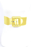 Satin Metallic Elastic Fashion Wide Belt