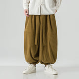 Men's Loose-fitting Harem Pants With Elastic Cuffs