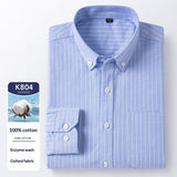 Men's Cotton Long Sleeve Oxford Woven Shirts