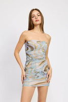 RUCHED TUBE MINI DRESS  SINGLE UNIT