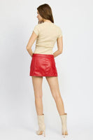 MOTO MINI SKIRT WITH ZIPPER