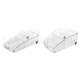Transparent Pulley Refrigerator Storage Box With Dividers
