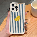 Printed Minimalist Niche Striped Phone Case