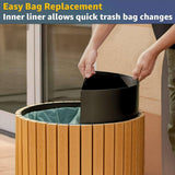 22-Gallon Heavy-Duty Commercial Outdoor Round Two-Stream Trash Can (SAK59821)