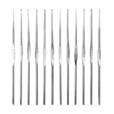 22-Piece: Aluminum Multi-Color Crochet Hook Needles