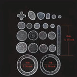 22-Pieces: Transparent Magic Template to Create Stunning Spiral Diagrams