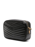 Saint Laurent Women Mini Lou In Quilted Leather