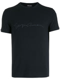 Giorgio Armani Men Asv Stretch-Viscose T-Shirt With Signature Logo