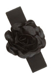 Chiffon Big Flower Charm Elastic Belt