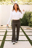 The Cassie Charcoal Bootcut Leggings Round 2