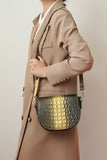 MKF Amalia Croc-Embossed Crossbody Bag
