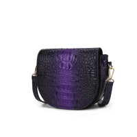 MKF Amalia Croc-Embossed Crossbody Bag