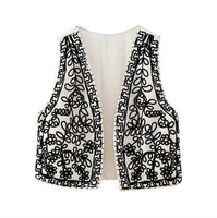 Crochet front vest