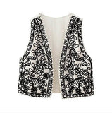 Crochet front vest