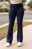 The Mila Navy Bootcut Leggings