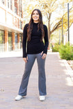 The Cassie Charcoal Bootcut Leggings Round 2
