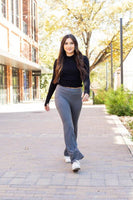 The Cassie Charcoal Bootcut Leggings Round 2