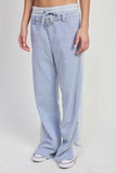 DOUBLE WAIST STRAIGHT LEG PANTS