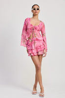 RUFFLE MINI SKIRT