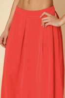 High Waist Pleated Skirt