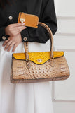 MKF Liviana Croc-Embossed Shoulder Bag