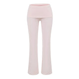 Low-rise Flared Jeans With A Turned-up Hem For A Slimming Look, Womens