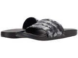 adidas Mens Adilette Comfort Slides Sandal Grey/Core Black/Grey 7