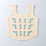 Floral corset tank top