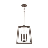 Capital Lighting 537641 Thea 4 Light 12 Wide Taper Candle Pendant Oil Rubbed Br