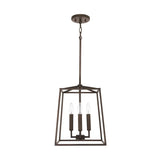 Capital Lighting 537641 Thea 4 Light 12 Wide Taper Candle Pendant Oil Rubbed Br