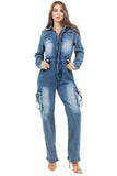 WOMEN DENIM SEXY JUMPSUIT