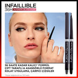 Loreal Paris Infaillible: Automatic Gel Matte Black Eyeliner - Waterproof, Smudge-Proof, & Long-Lasting 36H Definition