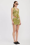 PRINTED SLEEVELESS KNIT VEST