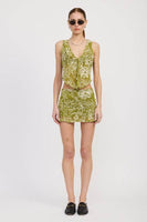 PRINTED SLEEVELESS KNIT VEST