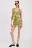 PRINTED SLEEVELESS KNIT VEST