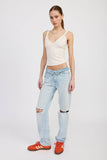V NECK CAMI TOP