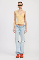 V NECK CAMI TOP