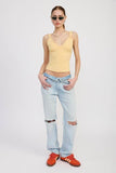V NECK CAMI TOP